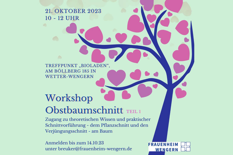 Workshop Obstbaumschnitt (September 2023)